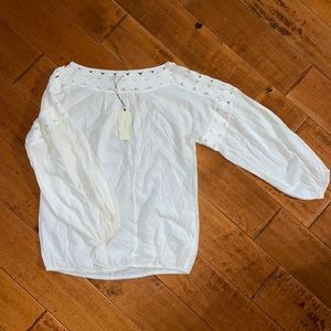 Sophie Max white shirt size Mbrand new with tag